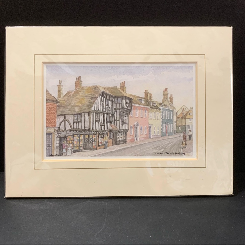Patricia Hall Art The Old Book Shop scenes of Sussex